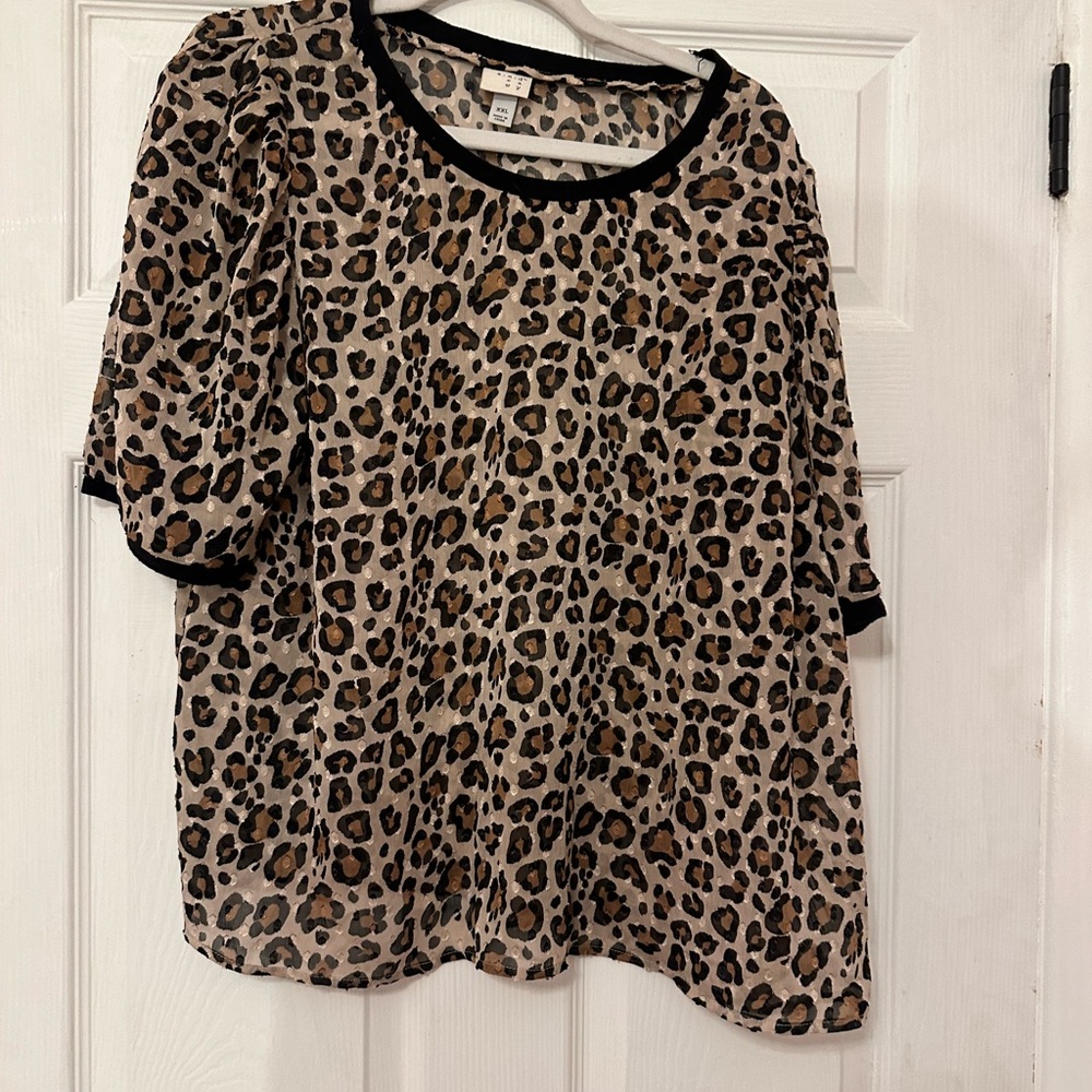 Leopard Print Women's Top